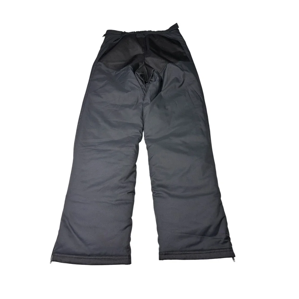 NWT LL Bean Cold Buster Snow Pants Youth 18 Black Insulated Adjustable Ski 30X32